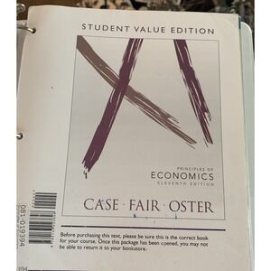 Principles of Economics, Student Value Edition by Ray C. Fair, Sharon Oster and‎